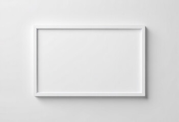 white frame on a wall