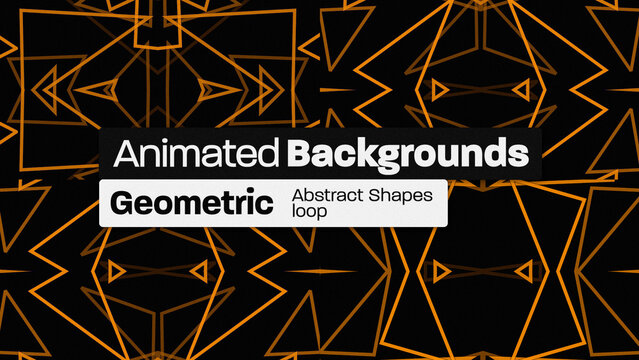 Geometric Abstract Shapes Loop Animated Backgrounds 158 