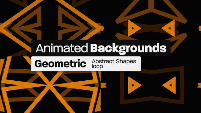 Geometric Abstract Shapes Loop Animated Backgrounds 159 