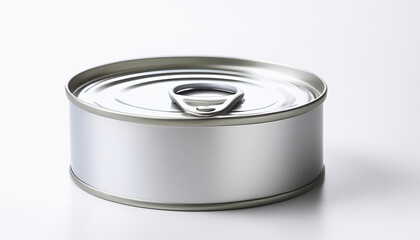 Aluminium can, tin container. Food preservation or canning container mock-up.