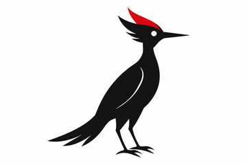 woodpecker bird logo vector illustration