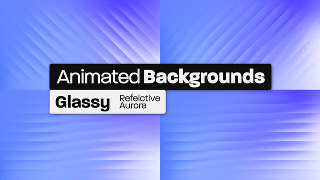 Glassy Reflective Aurora Animated Backgrounds 021