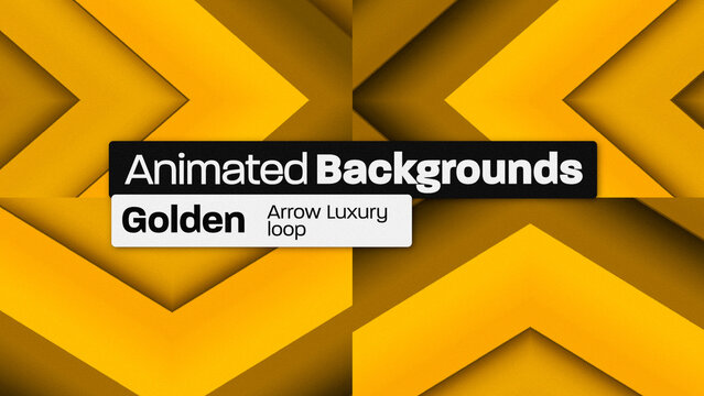 Golden Arrow Luxury Loop Animated Backgrounds 100 
