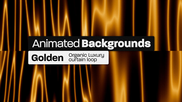 Golden Curtain Organic Fabric Animated Backgrounds 167 