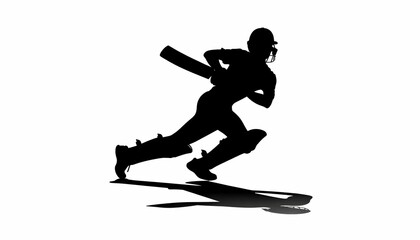 Fototapeta premium Shadow of a Cricket Player