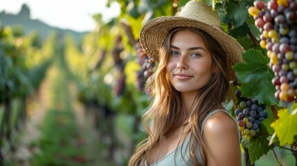 agritourism to harvesting grapes vineyard
