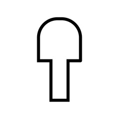 Keyhole vector icon. Lock illustration sign. Key symbol or logo.