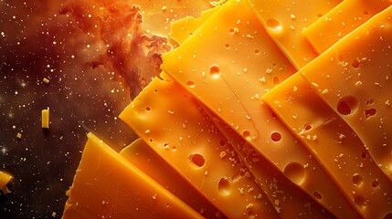 Cheddar Checkers: Play with the contrasting colors of cheddar cheese slices, creating a checkered pattern