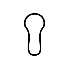 Keyhole vector icon. Lock illustration sign. Key symbol or logo.