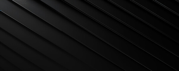Obraz premium Black and white 3D abstract background rendering with lines of light. Black geometric shapes in the form of rays or strips on dark grey background. 