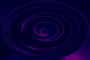Abstract purple Spiral element, concentric gradient oval for music projects.