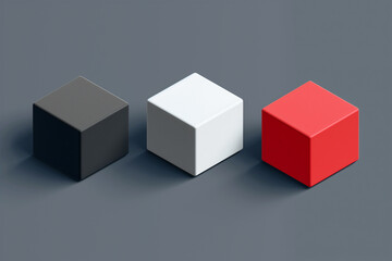 Obraz premium Trendy 3d flat icon
