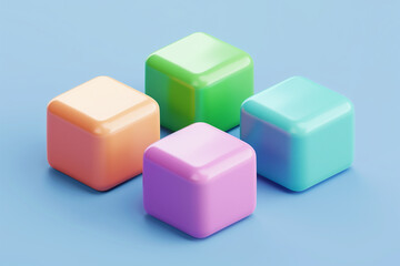 Obraz premium Trendy 3d flat icon