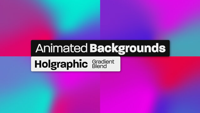 Holographic Gradient Animated Backgrounds 007 