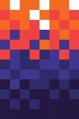 Abstract Pixel Pattern Background, Abstract Pixel Background with retro color theme.