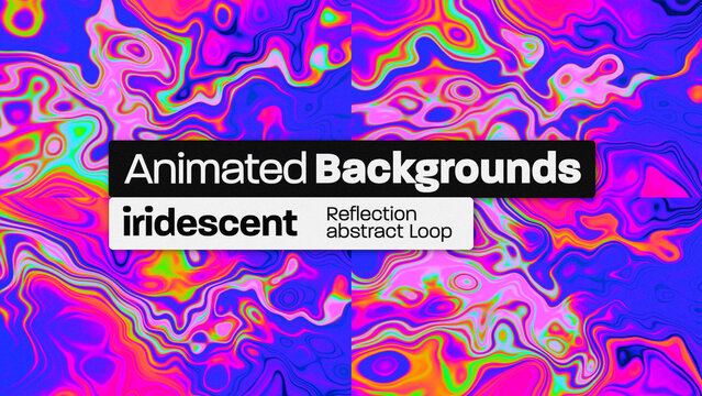 Iridecent Reflective Abstract Animated Backgrounds 123 