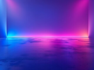 Fototapeta premium Vibrant Neon Gradient Backdrop for Futuristic Product Presentations