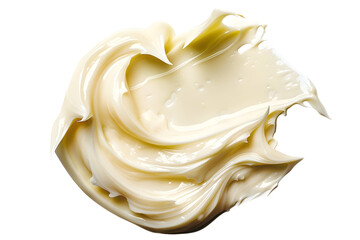 "Cream Isolated on White Background"