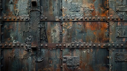 Metal  Grunge Texture. Generative AI