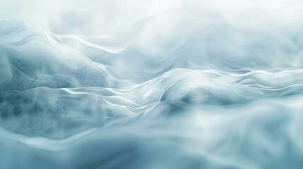 Obraz premium This is an abstract texture of wavy ripples with a gradient transition to white in a light blue background. It was generated using artificial intelligence.