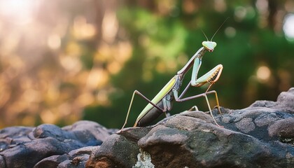 Giant Asian Mantis in Nature