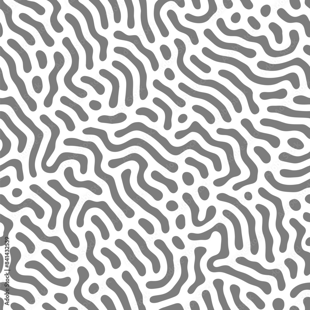 Aufkleber Abstract background of vector organic wood-like irregular lines pattern. Abstract seamless pattern background