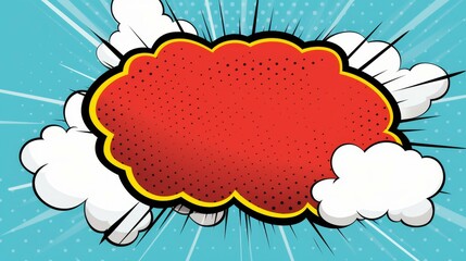 Fun and stylish comic speech bubble design for creative projects.