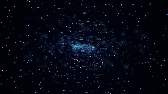 Stars Spinning in Galaxy Loop Background 4K 1:1 16:9 9:16