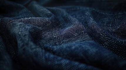 Stylish denim texture in the dark perfect for a trendy fashion backdrop