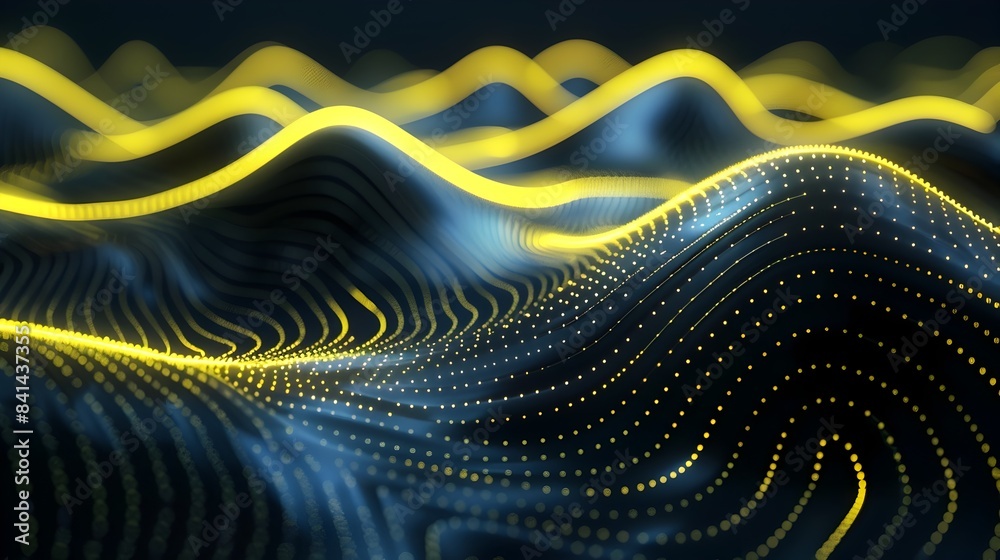 Wall mural captivating neon light patterns for dynamic product presentations