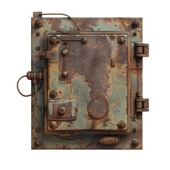 Rusty metal fusebox