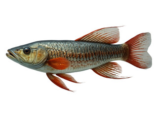 Fototapeta premium arowana fish on white background