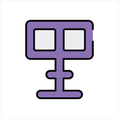 Fototapeta premium Sign vector icon