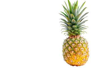 pineapple juice and pineapple isolated on transparent background