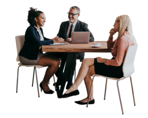 PNG diverse business people, transparent background