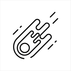 Comet  vector icon