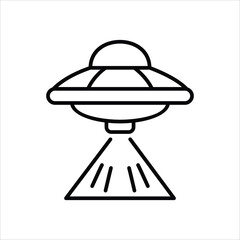 Alien Ship vector icon