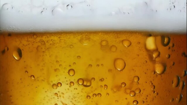 美味しそうなビールの動画