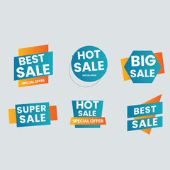 Set of vector red starburst, sunburst badges. Simple flat style vintage labels, stickers with sale discount text. Sale quality tags and labels. Template banner shopping badges.