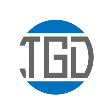 TGD letter logo design on white background. TGD creative initials circle logo concept. TGD letter design.