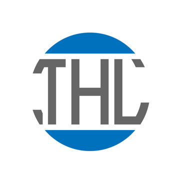THL letter logo design on white background. THL creative initials circle logo concept. THL letter design.