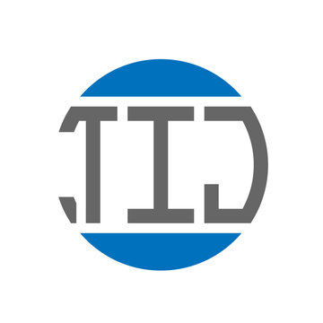 TIJ letter logo design on white background. TIJ creative initials circle logo concept. TIJ letter design.