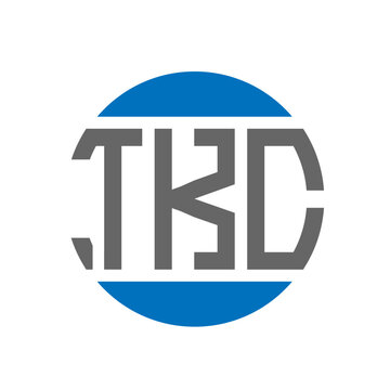 TKC letter logo design on white background. TKC creative initials circle logo concept. TKC letter design.