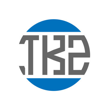TKZ letter logo design on white background. TKZ creative initials circle logo concept. TKZ letter design.