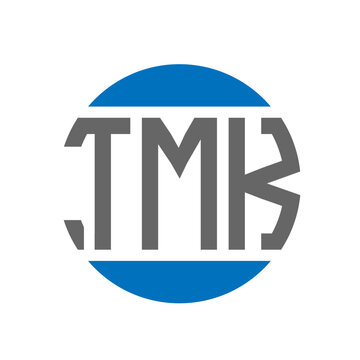 TMK letter logo design on white background. TMK creative initials circle logo concept. TMK letter design.
