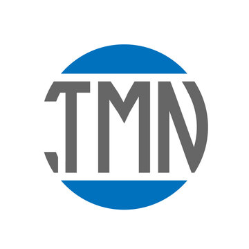 TMN letter logo design on white background. TMN creative initials circle logo concept. TMN letter design.