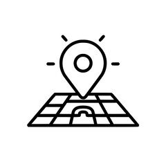 Map icon, direction icon, location icon, pin icon, pointer icon, travel icon, mark icon, marker icon, navigation icon, destination icon, cartography icon, positioning icon, travel destinations icon, a