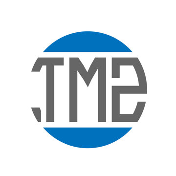 TMZ letter logo design on white background. TMZ creative initials circle logo concept. TMZ letter design.