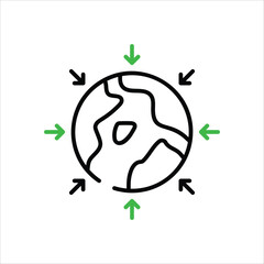 Gravity  vector icon