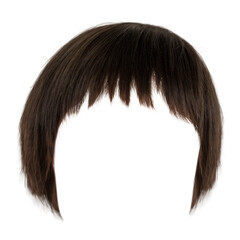 Bang png short hair, transparent background
